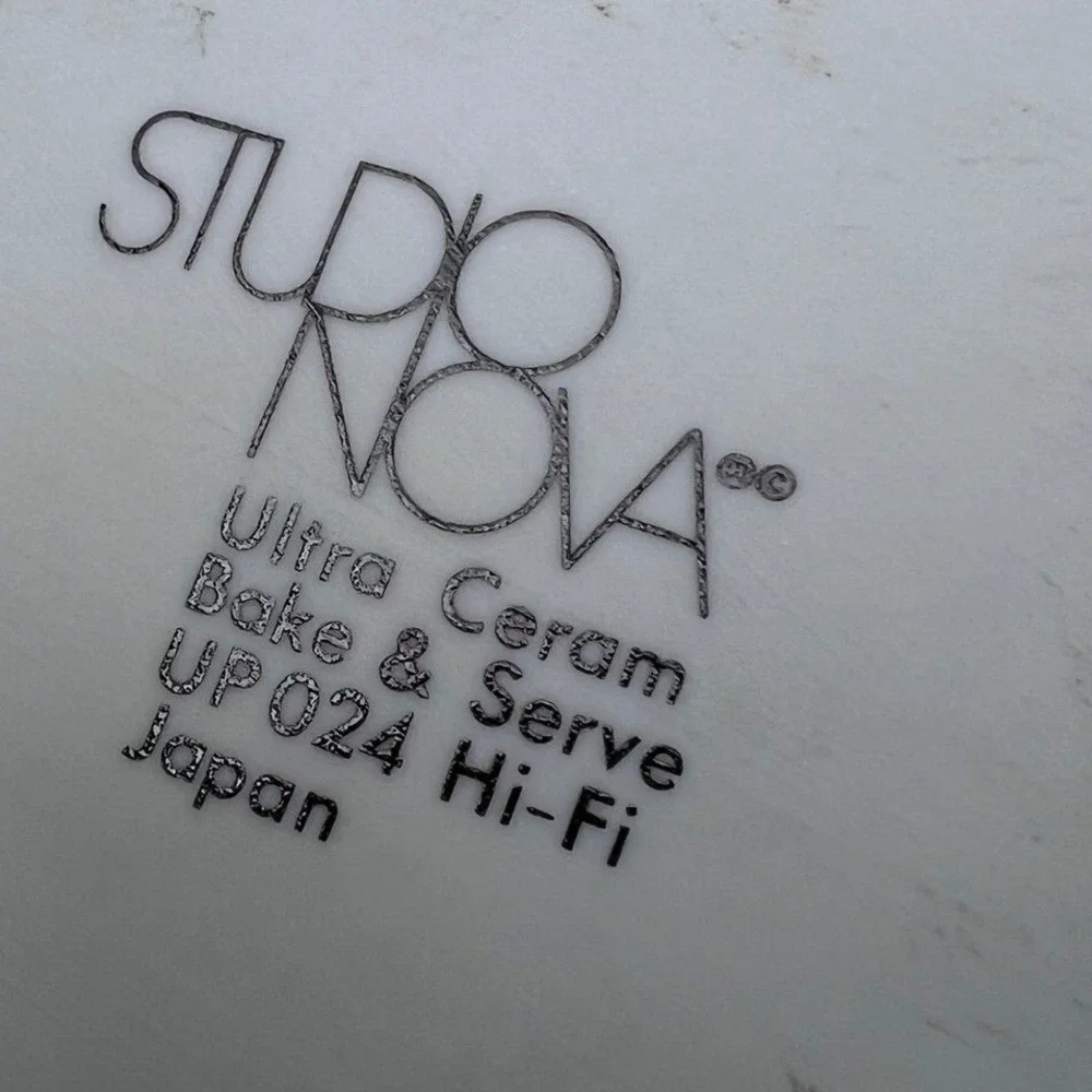 Studio Nova‎ Ultra Ceram Bake Serve Dish UP024 Hi Fi Japan Oval Casserole Lid